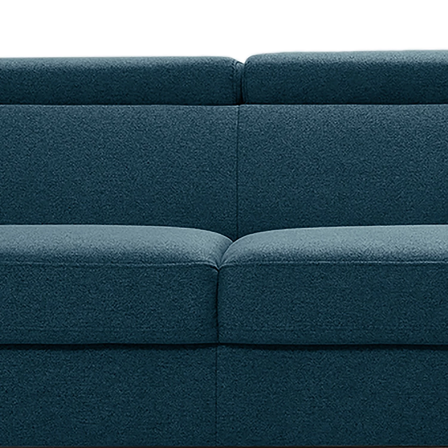 Loftscape Canapé d’angle Cadima II - Tissu - Tissu Cavo: Bleu marine - Méridienne courte à droite (vue de face) - Avec fonction couchage 9 Loftscape Canapé d’angle Cadima II - Tissu - Tissu Cavo: Bleu marine - Méridienne courte à droite (vue de face) - Avec fonction couchage – Image 9