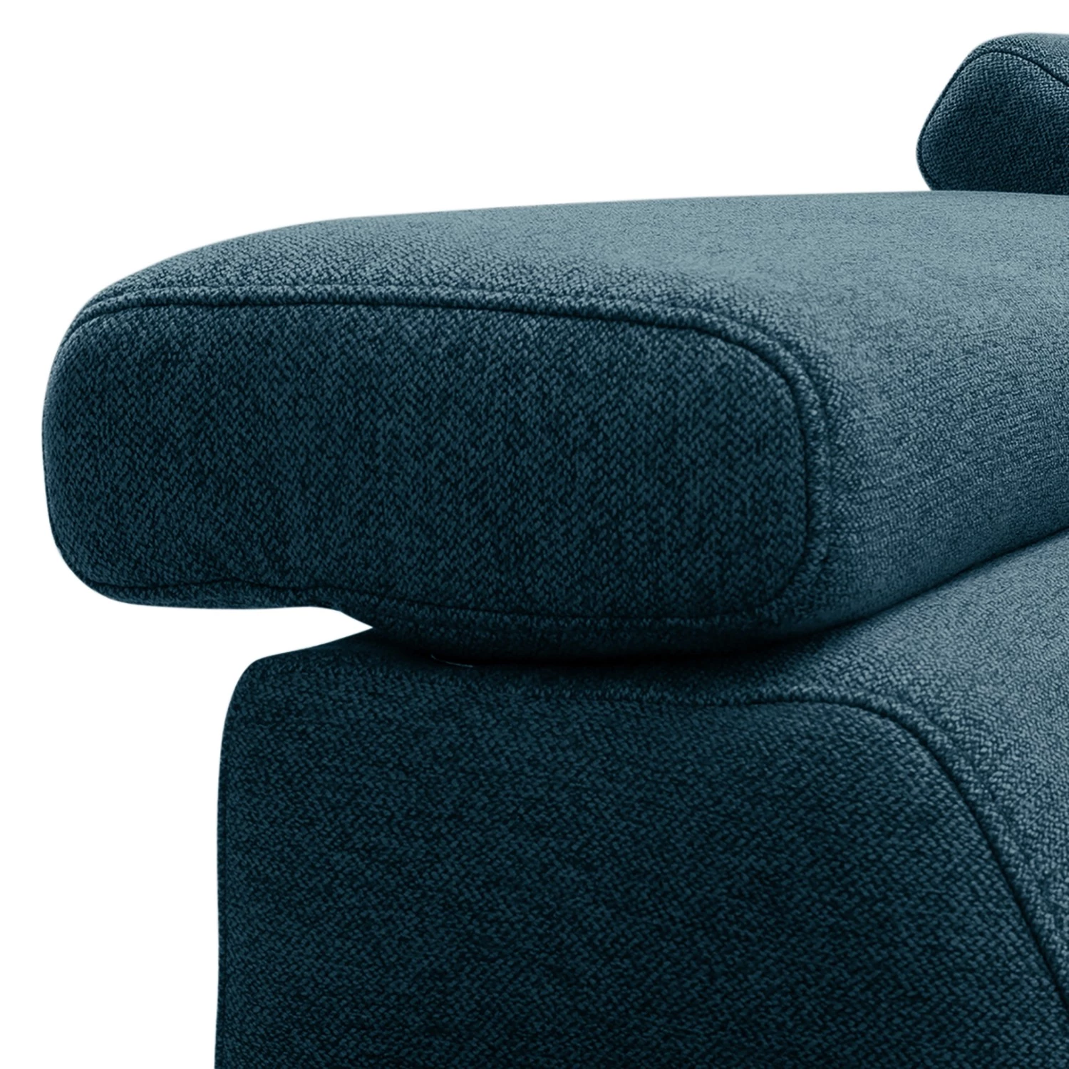 Loftscape Canapé d’angle Cadima II - Tissu - Tissu Cavo: Bleu marine - Méridienne courte à droite (vue de face) - Avec fonction couchage 11 Loftscape Canapé d’angle Cadima II - Tissu - Tissu Cavo: Bleu marine - Méridienne courte à droite (vue de face) - Avec fonction couchage – Image 11