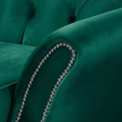 Red Living Canapé Dassel (3 places) - Velours - Velours Onoli: Vert vieilli -Canapés Soldes Magasin 1000278202 210715 11325900339 DETAILS P000000001000278202