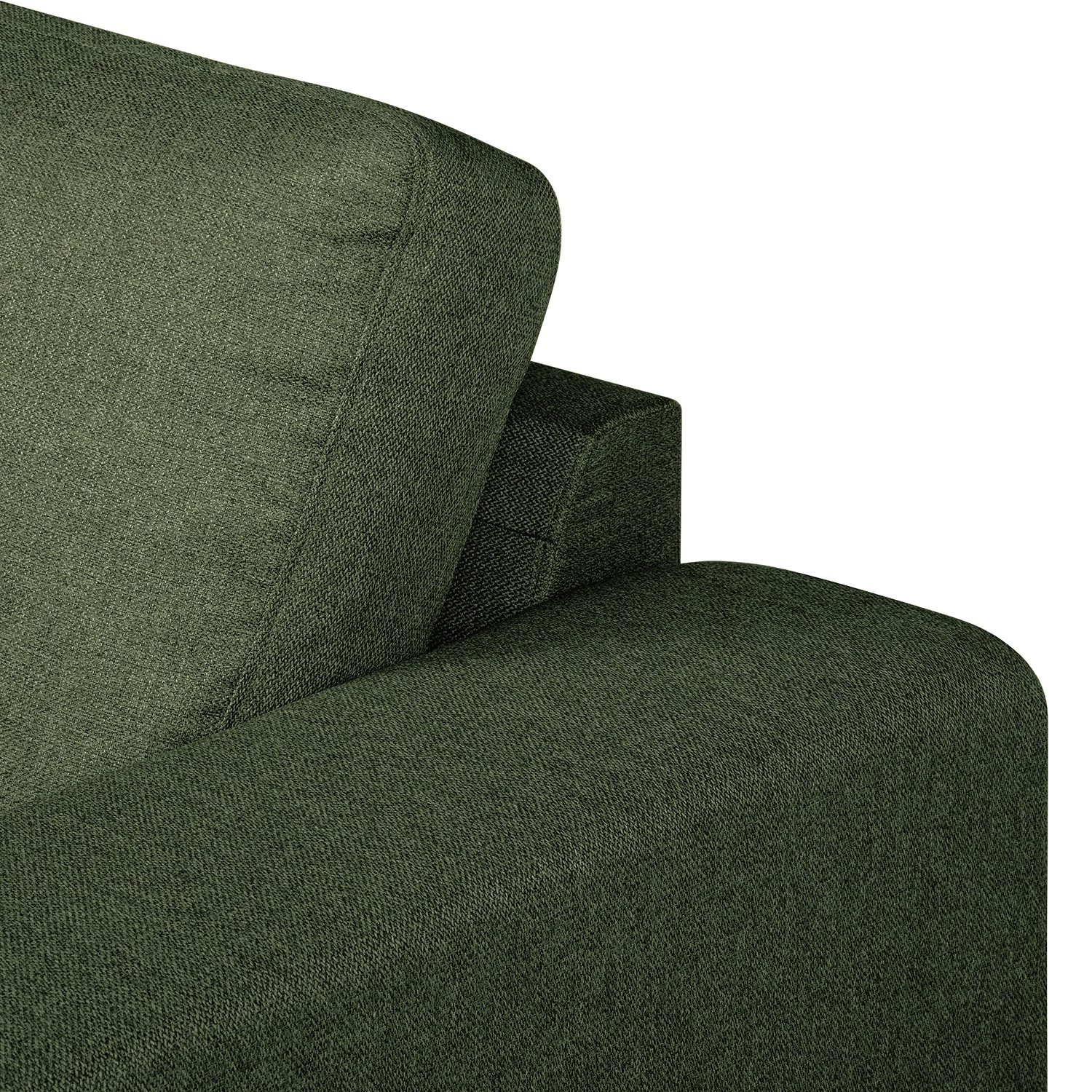 Fredriks Canapé panoramique Summer - Étoffe tissée Mavie: Vert foncé - Méridienne courte à droite / longue à gauche (vue de face) 17 Fredriks Canapé panoramique Summer - Étoffe tissée Mavie: Vert foncé - Méridienne courte à droite / longue à gauche (vue de face) – Image 17