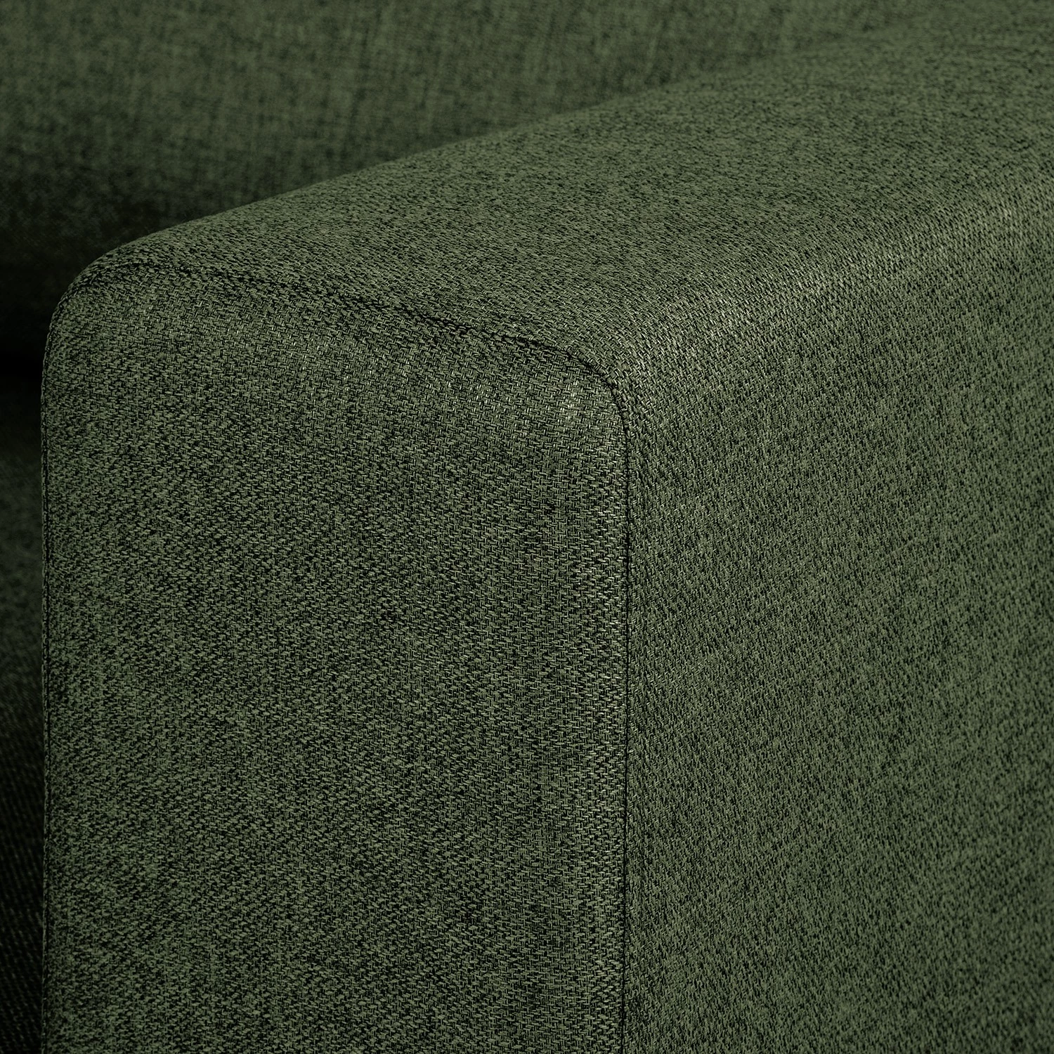 Fredriks Canapé panoramique Summer - Étoffe tissée Mavie: Vert foncé - Méridienne courte à droite / longue à gauche (vue de face) 18 Fredriks Canapé panoramique Summer - Étoffe tissée Mavie: Vert foncé - Méridienne courte à droite / longue à gauche (vue de face) – Image 18