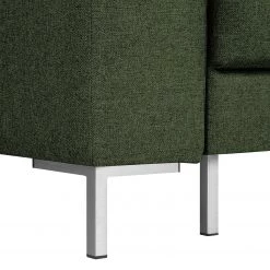 Fredriks Canapé d’angle Summer - Étoffe tissée Mavie: Vert foncé - Méridienne courte à droite (vue de face) - Avec fonction couchage -Canapés Soldes Magasin 1000279799 211217 13143400801 DETAILS P000000001000279799