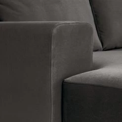 Fredriks Canapé d’angle Summer - Velours Vaia: Gris foncé - Méridienne courte à droite (vue de face) - Avec fonction couchage -Canapés Soldes Magasin 1000279810 211217 13144000917 DETAILS P000000001000279810