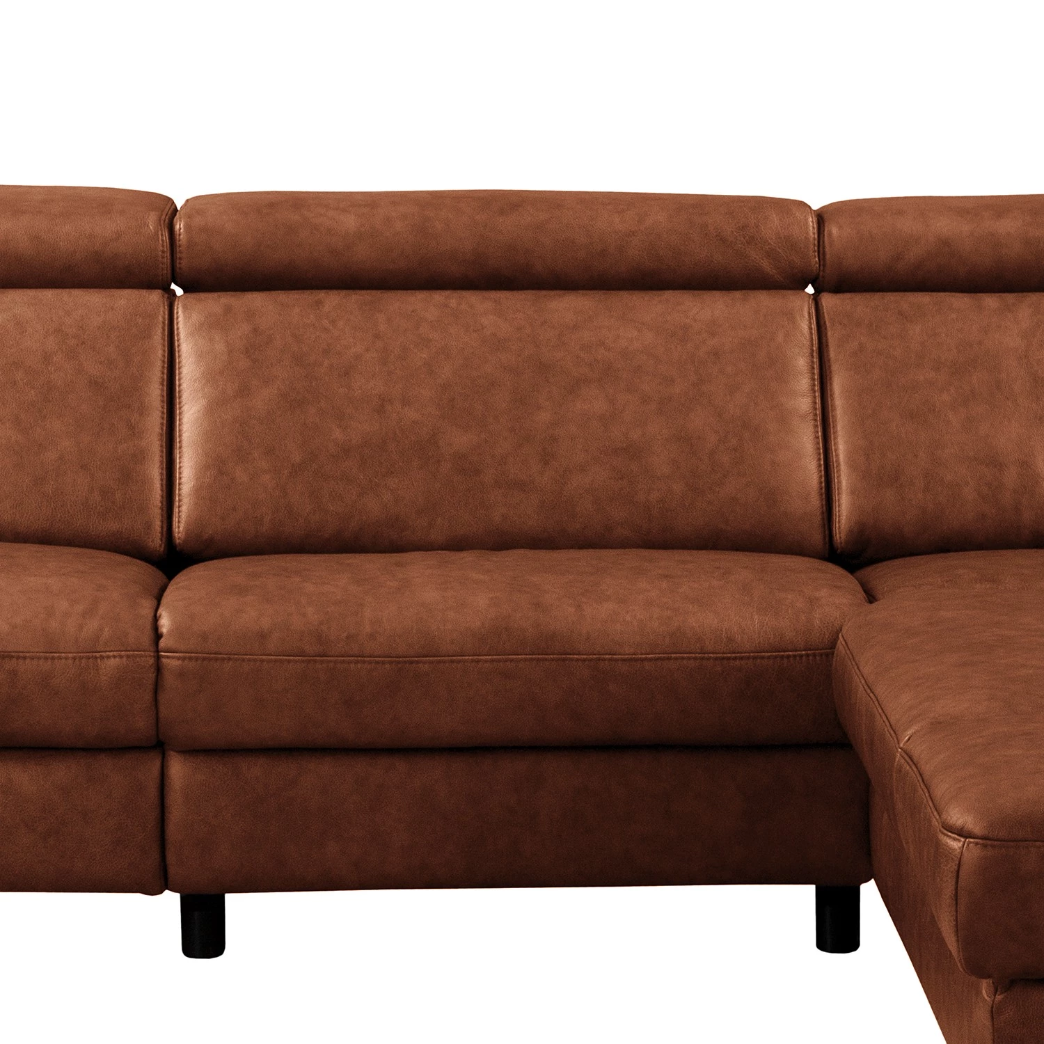 Ars manufacti Canapé d’angle Magas - Cuir véritable - Cuir Padme: Cognac - Méridienne longue à droite (vue de face) - Fonction relaxation 13 Ars manufacti Canapé d’angle Magas - Cuir véritable - Cuir Padme: Cognac - Méridienne longue à droite (vue de face) - Fonction relaxation – Image 13