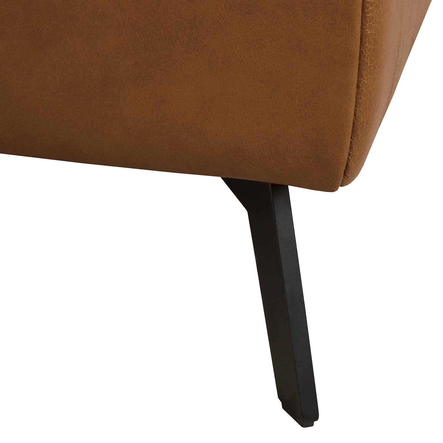 Ars manufacti Canapé d’angle Neuss - Cuir véritable - Cuir Cerys: Marron - Méridienne courte à droite (vue de face) 7 Ars manufacti Canapé d’angle Neuss - Cuir véritable - Cuir Cerys: Marron - Méridienne courte à droite (vue de face) – Image 7