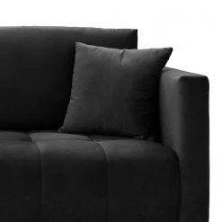 Loftscape Canapé convertible Bristol - Velours - Velours Ravi: Noir -Canapés Soldes Magasin 1000284417 210810 14505100173 DETAILS P000000001000284417