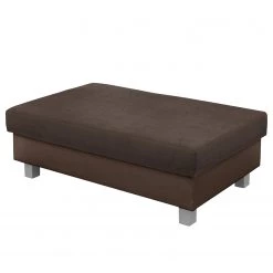 Loftscape Canapé d’angle Drayton - Imitation cuir / Microfibre - Cuir Soka / Microfibre Miako: Marron foncé / Espresso - Méridienne longue à droite (vue de face) - Avec repose-pieds -Canapés Soldes Magasin 1000287695 210910 11443901490 DETAILS P000000001000287695