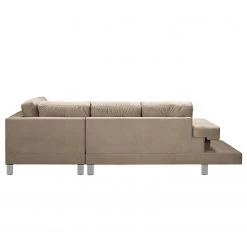 Loftscape Canapé d’angle Dert - Microfibre - Microfibre Jada: Taupe - Méridienne longue à droite (vue de face) -Canapés Soldes Magasin 1000287696 210930 133404000054 DETAILS P000000001000287696