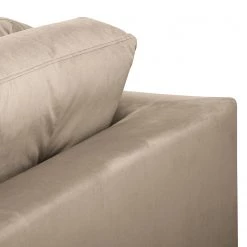 Loftscape Canapé d’angle Dert - Microfibre - Microfibre Jada: Taupe - Méridienne longue à droite (vue de face) -Canapés Soldes Magasin 1000287696 210930 133407000131 DETAILS P000000001000287696