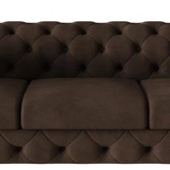 Jack & Alice Canapé Laviva I (3 places) - Microfibre Priya: Marron foncé -Canapés Soldes Magasin 1000288465 220325 060 DETAILS P000000001000288465