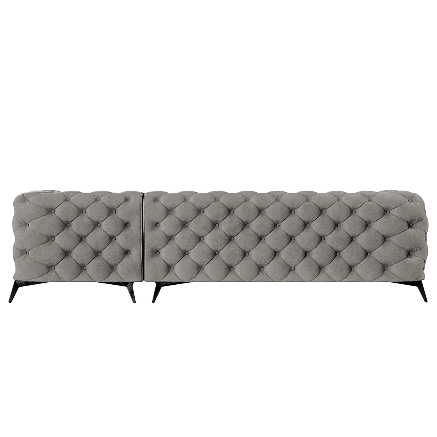 Jack & Alice Canapé d’angle Laviva I - Velours Ravi: Taupe - Largeur : 305 cm - Méridienne longue à droite (vue de face) 3 Jack & Alice Canapé d’angle Laviva I - Velours Ravi: Taupe - Largeur : 305 cm - Méridienne longue à droite (vue de face) – Image 3