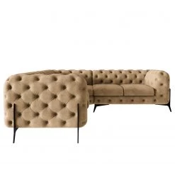 Jack & Alice Canapé d’angle Laviva IV - Microfibre Priya: Beige - 262 x 262 cm -Canapés Soldes Magasin 1000288812 220325 030 DETAILS P000000001000288812