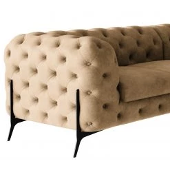 Jack & Alice Canapé d’angle Laviva IV - Microfibre Priya: Beige - 262 x 262 cm -Canapés Soldes Magasin 1000288812 220325 050 DETAILS P000000001000288812