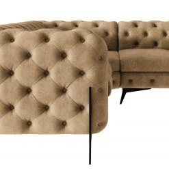 Jack & Alice Canapé d’angle Laviva IV - Microfibre Priya: Beige - 262 x 262 cm -Canapés Soldes Magasin 1000288812 220325 070 DETAILS P000000001000288812