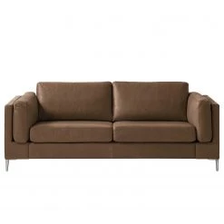 Studio Copenhagen 2-3 places Canapé COSO Classic+ - Cuir véritable Taru : Nougat - Chrome brillant -Canapés Soldes Magasin 1000293438 220126 14384300030 DETAILS P000000001000293438