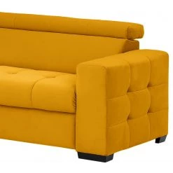 Loftscape Canapé d’angle Eloise - Microfibre - Microfibre Faria: Jaune - Méridienne longue à gauche (vue de face) - Sans fonction couchage -Canapés Soldes Magasin 1000296778 211018 10241201136 DETAILS P000000001000296778