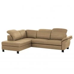 Loftscape Canapé d’angle Dunmore - Cuir véritable - Cuir Poas: Cappuccino - Méridienne longue à gauche (vue de face) - Sans fonction couchage -Canapés Soldes Magasin 1000296787 211018 10241501188 DETAILS P000000001000296787