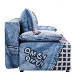 Mooved Canapé convertible Gabun - Tissage à plat - Bleu / Rouge - Sans Suspension -Canapés Soldes Magasin 1000296935 211018 10252002283 DETAILS P000000001000296935