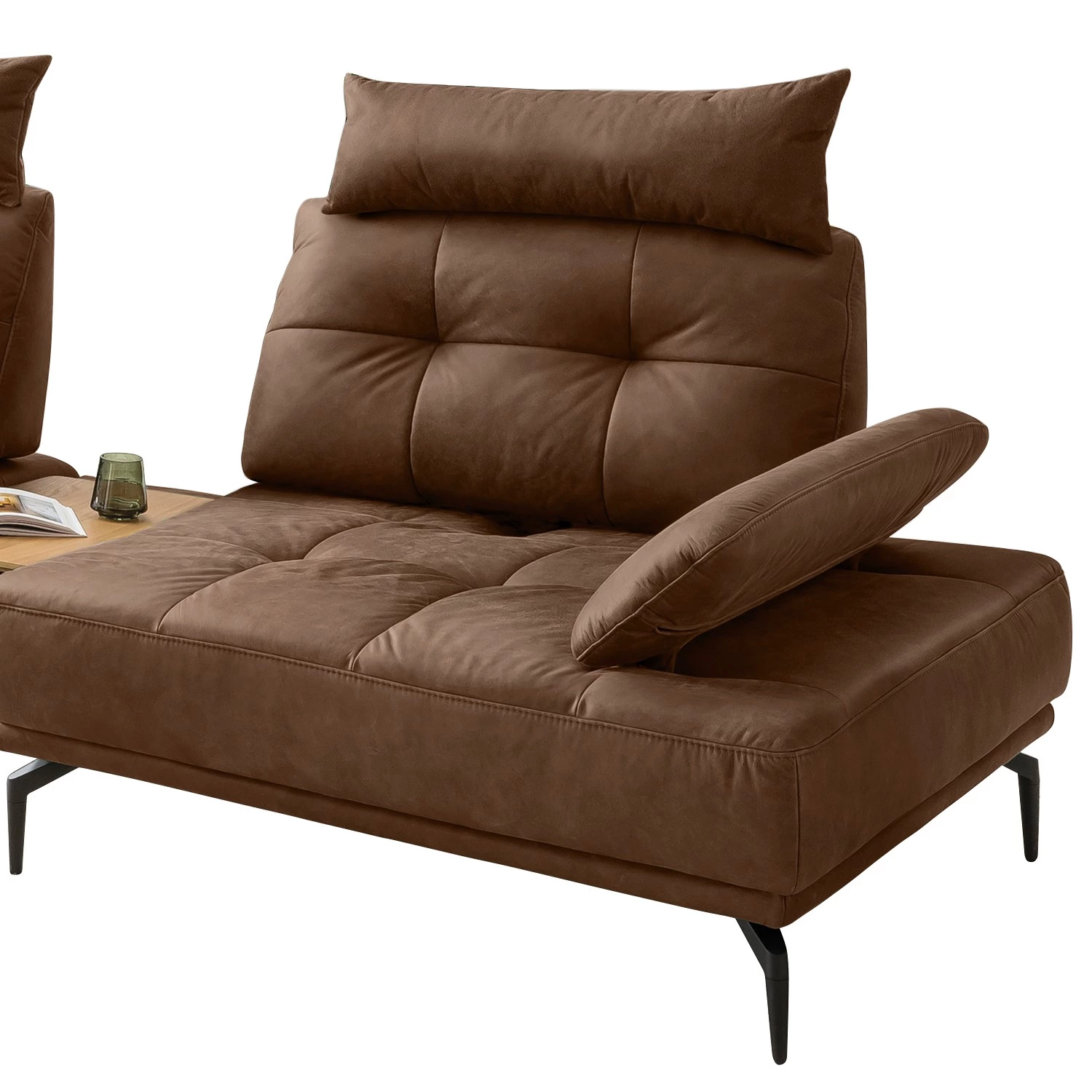 Fredriks Grand canapé Linville - Microfibre Torne: Marron - Avec appui-tête 8 Fredriks Grand canapé Linville - Microfibre Torne: Marron - Avec appui-tête – Image 8