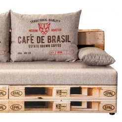 Mooved Canapé convertible Gabun - Tissage à plat - Marron / Beige - Suspension à ressorts ondulés -Canapés Soldes Magasin 1000296957 211018 10253102476 DETAILS P000000001000296957