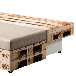 Mooved Canapé convertible Gabun - Tissage à plat - Marron / Beige - Suspension à ressorts ondulés -Canapés Soldes Magasin 1000296957 211018 10253202487 DETAILS P000000001000296957