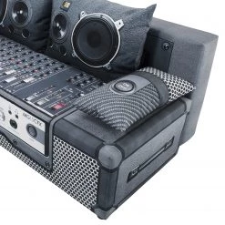 Mooved Canapé convertible Gabun - Tissage à plat - Bleu / Argenté - Suspension à ressorts ondulés -Canapés Soldes Magasin 1000296971 211018 10254002643 DETAILS P000000001000296971