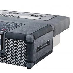 Mooved Canapé convertible Gabun - Tissage à plat - Bleu / Argenté - Suspension à ressorts ondulés -Canapés Soldes Magasin 1000296971 211018 10254002654 DETAILS P000000001000296971