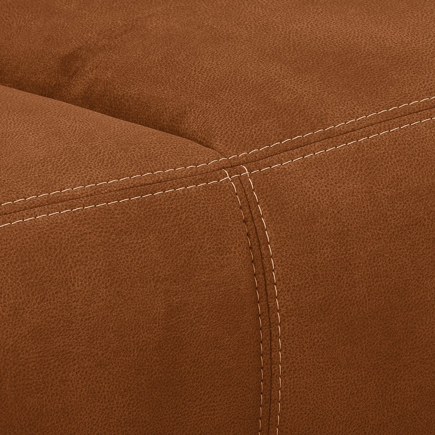 Loftscape Canapé d’angle Gatsby - Aspect cuir vieilli - Microfibre Zaira: Cognac - Méridienne courte à gauche (vue de face) 10 Loftscape Canapé d’angle Gatsby - Aspect cuir vieilli - Microfibre Zaira: Cognac - Méridienne courte à gauche (vue de face) – Image 10