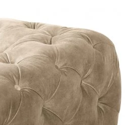 Red Living Canapé Merlin (3 places) - Velours Tomi: Créme -Canapés Soldes Magasin 1000298922 211214 18022801355 DETAILS P000000001000298922