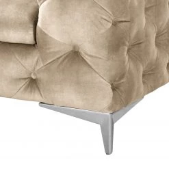 Red Living Canapé Merlin (2 places) - Velours Tomi: Créme -Canapés Soldes Magasin 1000298925 211214 18023201376 DETAILS P000000001000298925