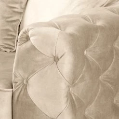 Red Living Canapé d’angle Grotta - Velours Tomi: Créme - Isocèles - Sans fonction couchage -Canapés Soldes Magasin 1000299054 211214 18030101642 DETAILS P000000001000299054