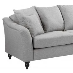 Red Living Canapé d’angle Lovis - Tissu Jazy: Gris clair - Méridienne longue à droite (vue de face) -Canapés Soldes Magasin 1000299088 211214 18031801744 DETAILS P000000001000299088