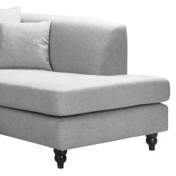 Red Living Canapé d’angle Lovis - Tissu Jazy: Gris clair - Méridienne longue à droite (vue de face) -Canapés Soldes Magasin 1000299088 211214 18031801766 DETAILS P000000001000299088