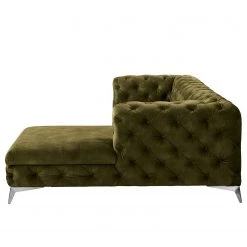 Canapé d’angle Merlin II - Velours Tomi: Vert vieilli - Méridienne courte à droite (vue de face) -Canapés Soldes Magasin 1000299146 211214 18050802643 DETAILS P000000001000299146