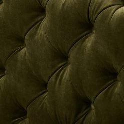 Canapé d’angle Merlin II - Velours Tomi: Vert vieilli - Méridienne courte à droite (vue de face) -Canapés Soldes Magasin 1000299146 211214 18050902742 DETAILS P000000001000299146