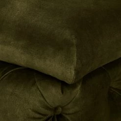 Canapé d’angle Merlin II - Velours Tomi: Vert vieilli - Méridienne courte à droite (vue de face) -Canapés Soldes Magasin 1000299146 211214 18050902797 DETAILS P000000001000299146