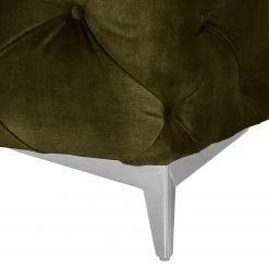 Canapé d’angle Merlin II - Velours Tomi: Vert vieilli - Méridienne courte à droite (vue de face) -Canapés Soldes Magasin 1000299146 211214 18050902819 DETAILS P000000001000299146