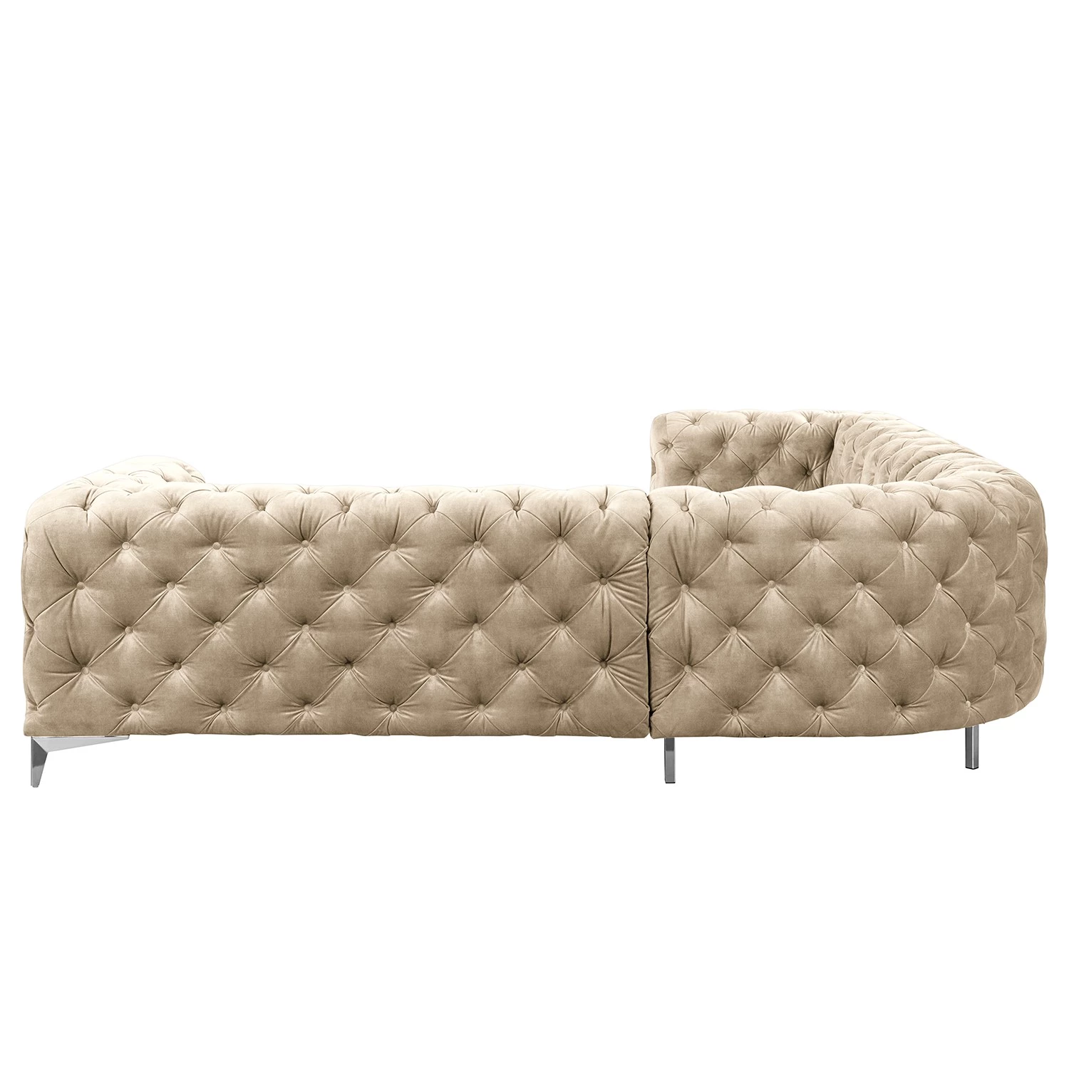 Red Living Canapé d’angle Merlin I - Velours Tomi: Créme - Isocèles 3 Red Living Canapé d’angle Merlin I - Velours Tomi: Créme - Isocèles – Image 3