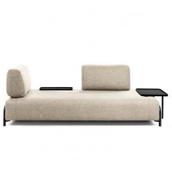 Loftscape Canapé Matt (3 places) - Tissage à plat - Tissu Badra: Beige - Plateau -Canapés Soldes Magasin 1000300371 211229 15022300256 DETAILS P000000001000300371