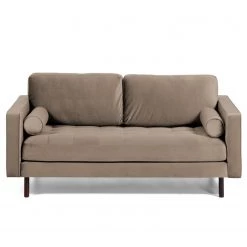 Loftscape Canapé Lazac (2 places) - Velours Juin: Taupe -Canapés Soldes Magasin 1000300373 211229 15022400277 DETAILS P000000001000300373