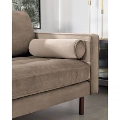 Loftscape Canapé Lazac (3 places) - Velours Juin: Taupe -Canapés Soldes Magasin 1000300375 211229 15022600289 MOOD DETAILS P000000001000300375 mood