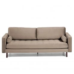 Loftscape Canapé Lazac (3 places) - Velours Juin: Taupe -Canapés Soldes Magasin 1000300375 211229 15022600300 DETAILS P000000001000300375