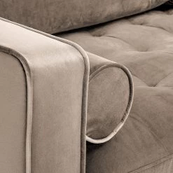 Loftscape Canapé Lazac (3 places) - Velours Juin: Taupe -Canapés Soldes Magasin 1000300375 211229 15022700339 DETAILS P000000001000300375