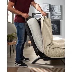 Loftscape Canapé convertible Molt - Lin - Lin Blina: Taupe -Canapés Soldes Magasin 1000300389 211229 15023400492 MOOD DETAILS P000000001000300389 mood