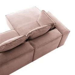 Loftscape Canapé d’angle Marita - Velours côtelé Lole: Mauve - Méridienne courte à gauche (vue de face) 22 Loftscape Canapé d’angle Marita - Velours côtelé Lole: Mauve - Méridienne courte à gauche (vue de face) -Canapés Soldes Magasin 1000300397 211229 15023600650 DETAILS P000000001000300397