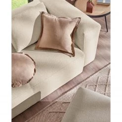 Loftscape Canapé Mandal (3 places) - Tissu Chenille Gratia: Beige -Canapés Soldes Magasin 1000300408 211229 15030200775 DETAILS P000000001000300408