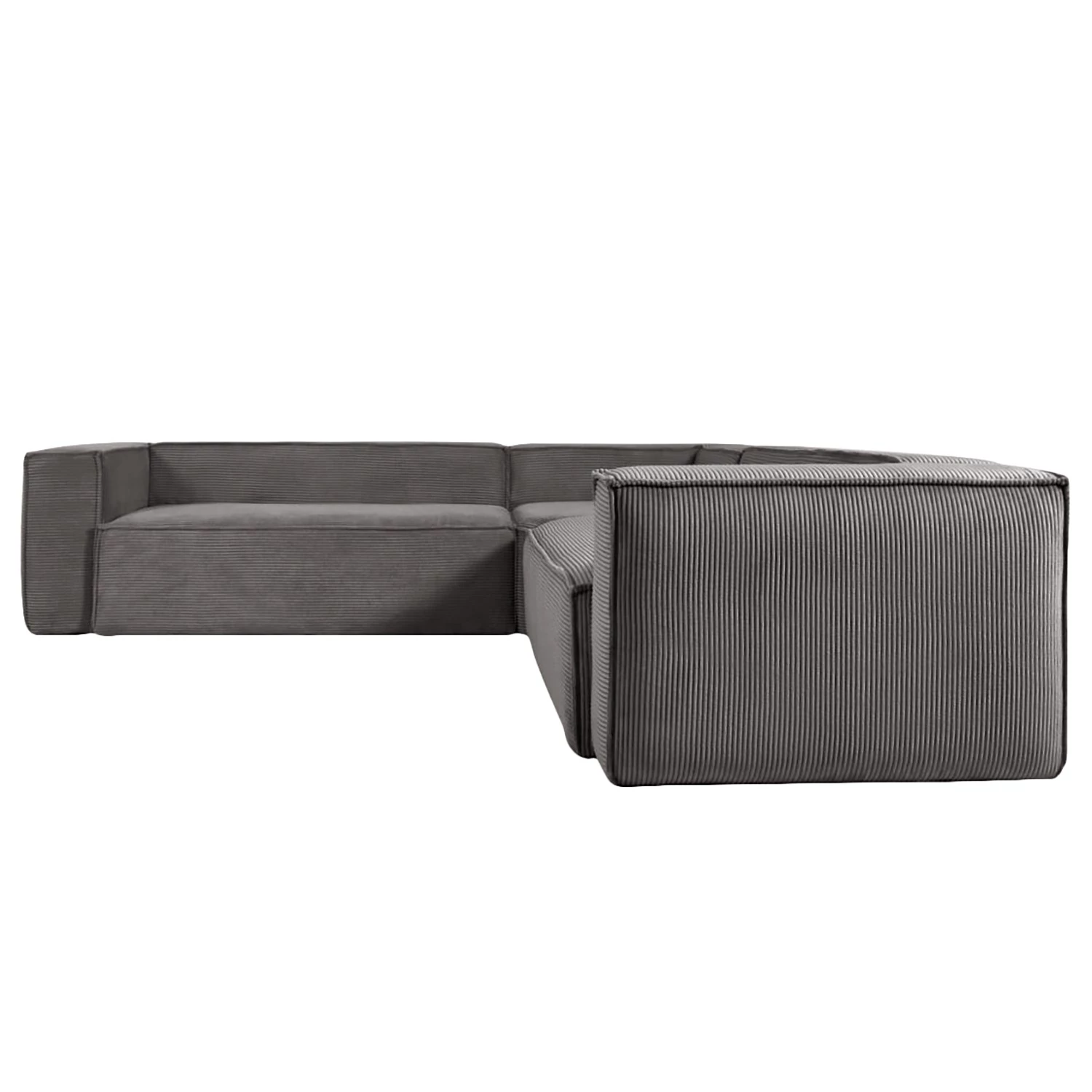 Loftscape Canapé d’angle Novato - Velours côtelé Lole: Gris clair - Largeur : 290 cm - Isocèles 2 Loftscape Canapé d’angle Novato - Velours côtelé Lole: Gris clair - Largeur : 290 cm - Isocèles – Image 2