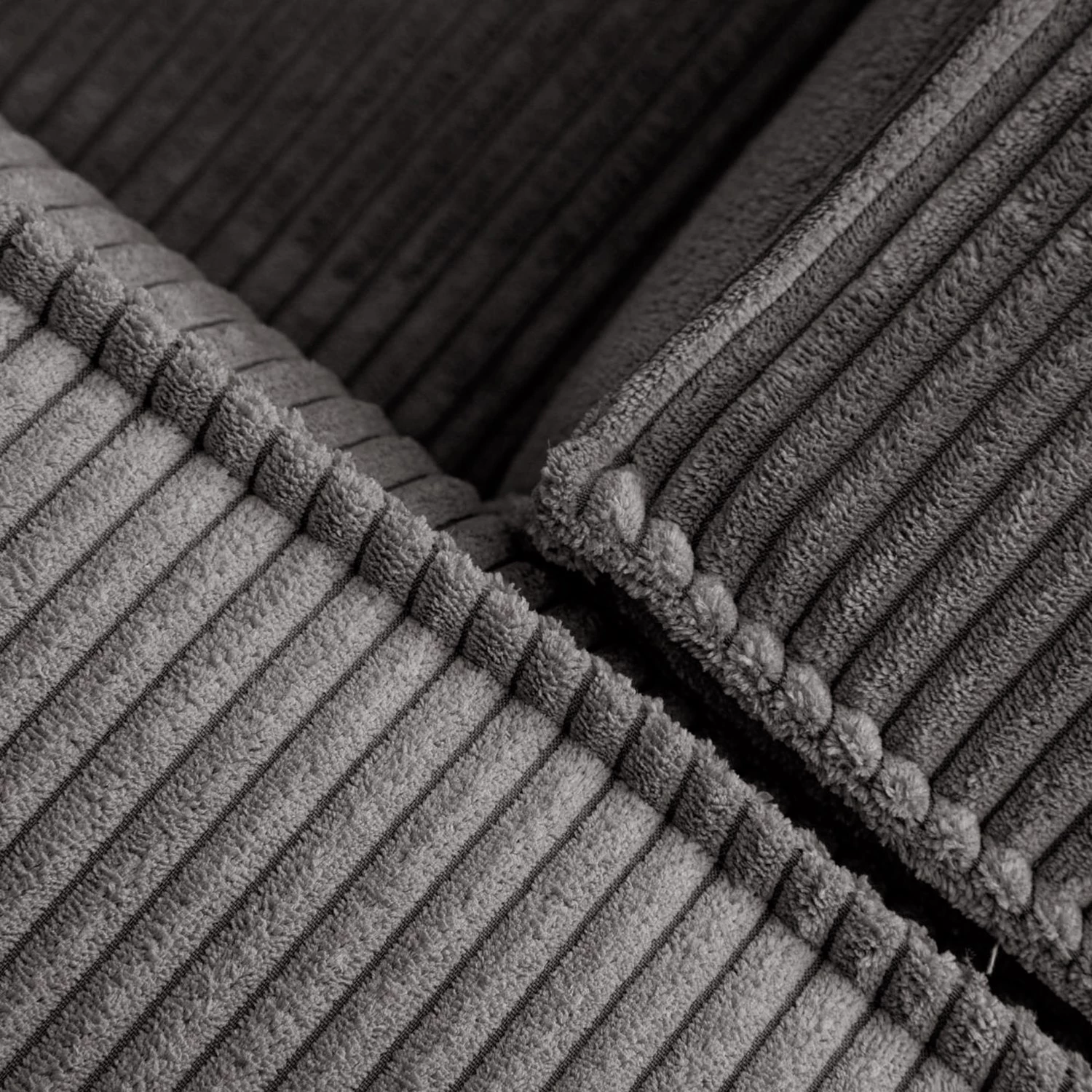 Loftscape Canapé d’angle Novato - Velours côtelé Lole: Gris clair - Largeur : 290 cm - Isocèles 5 Loftscape Canapé d’angle Novato - Velours côtelé Lole: Gris clair - Largeur : 290 cm - Isocèles – Image 5