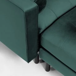 Loftscape Canapé d’angle Monza - Velours - Velours Juin: Pétrole - Largeur : 222 cm - Méridienne courte à gauche (vue de face) 22 Loftscape Canapé d’angle Monza - Velours - Velours Juin: Pétrole - Largeur : 222 cm - Méridienne courte à gauche (vue de face) -Canapés Soldes Magasin 1000300423 211229 15031500936 DETAILS P000000001000300423