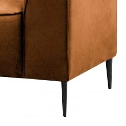 Ars manufacti Canapé Chaides (2 places) - Aspect cuir vieilli - Tissu composite Bulan: Cognac -Canapés Soldes Magasin 1000306866 220331 060 DETAILS P000000001000306866